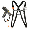 Padded Barcode Scanner Harness + Lanyard - Black - Unit