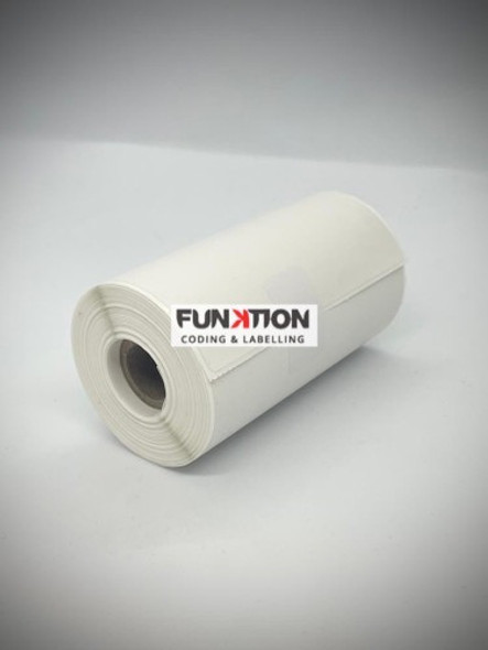 Blank 100mm x 200mm DT labels on 19mm cores (75LPR) Blank 100mm x 200mm DT labels on 19mm cores (75LPR)