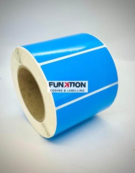 Blue Direct Thermal Labels 100x50mm - 1000 Labels Per Roll