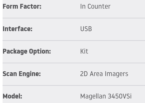 Datalogic 3450VSI 2D USB/POT DIGIMARC KIT