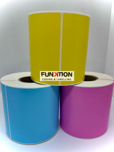 100mm x 150mm DT TOPCOAT PAPER Blue - 333LPR 40mm Core - Box of 10