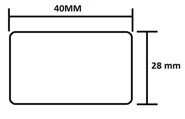Thermal Transfer labels 40mm x 28mm 1600LPR 40mm Core - Box of 28