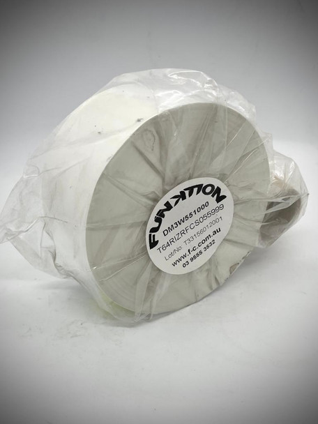 DM3W White N/E Ribbon 55mm x 1000m CSI