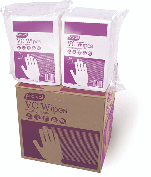 VC LOW LINT COMMERCIAL WIPES – 32cmx60cm (12 x disp pack)