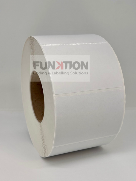 100mm x 73mm - DT - White -  Top Coat - Perf - 76mm Core - 2000 LPR