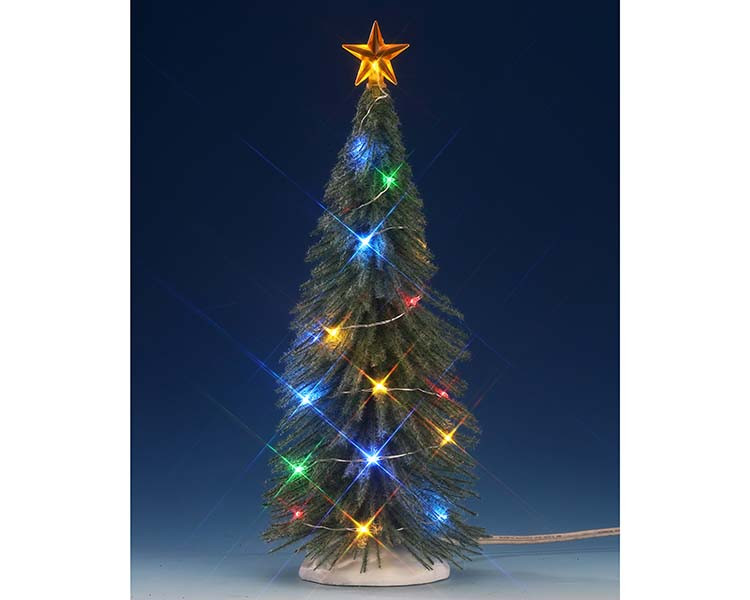 74265 - Chasing Multi Light Spruce Tree, Large, Battery-Operated
