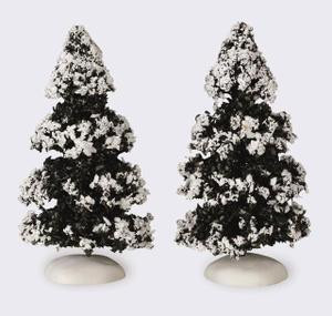 44234 - Evergreen Tree, Set of 2, Small - Lemax Christmas Village Trees