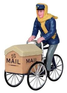 22054 - Mail Delivery Cycle  - Lemax Christmas Village Figurines