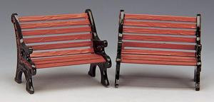 34895 -  Park Bench, Set of 2 - Lemax Christmas Village Misc. Accessories