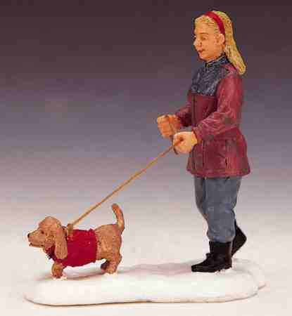 22568 -  Strolling with Pooch - Lemax Christmas Village Figurines