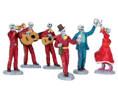 52309 - Fiesta De Los Muertos, Set of 6 - Lemax Spooky Town Figurines