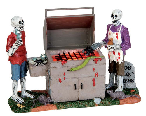 54912 - Gory Grillin, Battery-Operated (4.5v) - Lemax Spooky Town Accessories