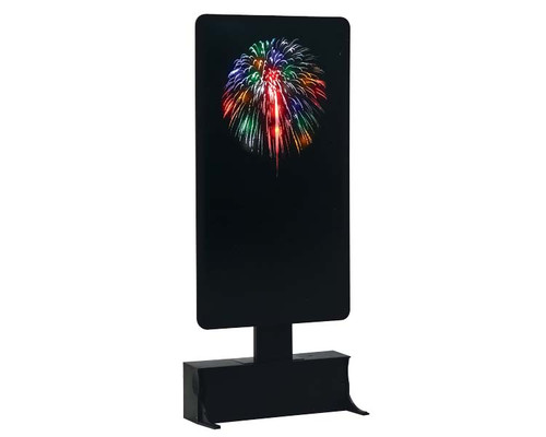 74256 - Multi-Color Fireworks, Battery-Operated (4.5v) - Lemax Landscape
