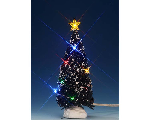 74266 - Multi Light Evergreen Tree, Medium, Battery-Operated (4.5v) - Lemax Trees