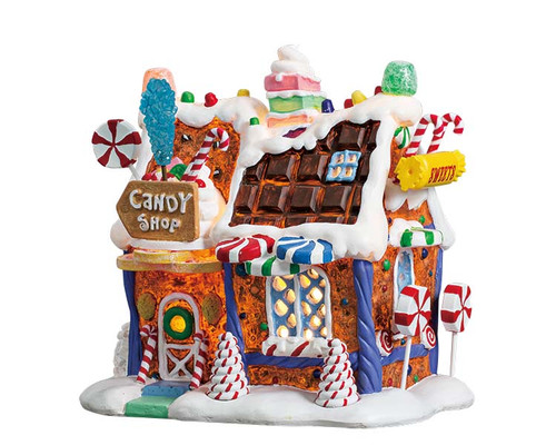 75181 - The Candy Shop, Battery-Operated (4.5v) - Lemax Sugar N Spice Houses