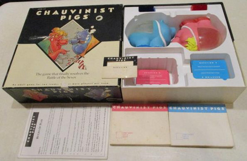 Vintage Board Games - Chauvinist Pigs - 1991 - Tiger Electronics, Inc