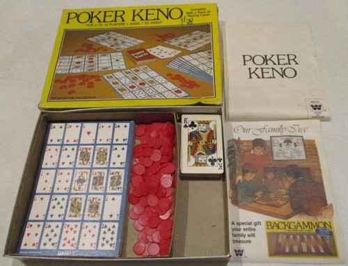 Vintage Board Games - Poker Keno - 1981 - Whitman