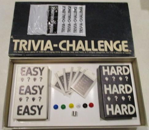 Vintage Board Games - Trivia Challenge - 1984