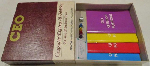 Vintage Board Games - CEO - a Game of Big Trivia - 1984