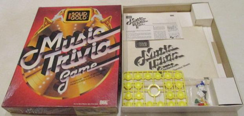 Vintage Board Games - Solid Gold Music Trivia Game - 1984
