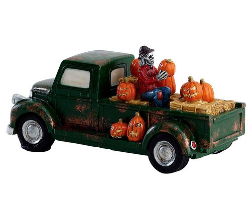 73318 - Pumpkin Pickup Truck - Lemax Spooky Town Accessories