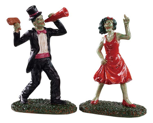 92730 - The Dancing Dead, Set of 2 - Lemax Spooky Town Figurines
