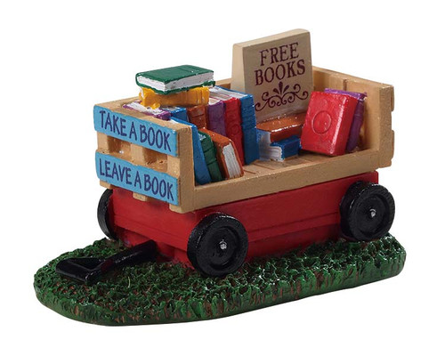 94534 - Book Wagon - Lemax Misc. Accessories