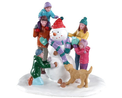 03511 - Snowman Teamwork - Lemax Table Pieces