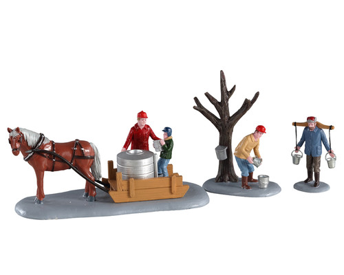 03523 - Maple Syrup Season, Set of 3 - Lemax Table Pieces