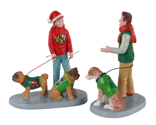 12019 - Festive Friends, Set of 2 - Lemax Figurines