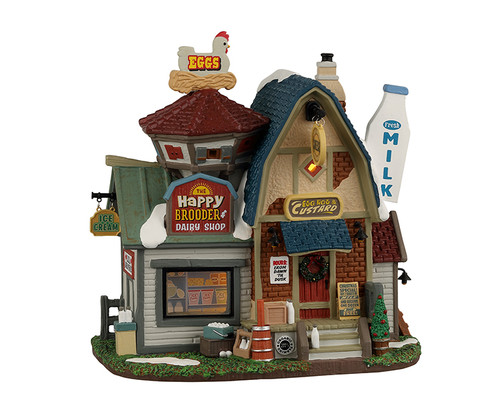 25913 - The Happy Brooder & Dairy Shop - Lemax Harvest Crossing Christmas Village Houses & Buildings
