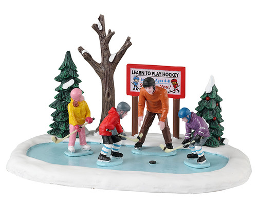 33623 - Tiny Tikes Hockey Lessons - Lemax Table Pieces