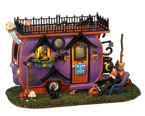 34066 - Witch Vanlife, Battery-Operated (4.5-Volt) - Lemax Spooky Town Accessories