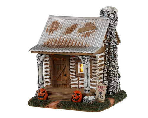 34081 - Skeleton Cottage, Battery-Operated (3v) - Lemax Spooky Town Accessories