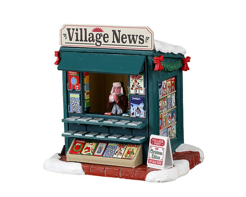 34088 - Good News Day, Battery-Operated (3v) - Lemax Table Pieces