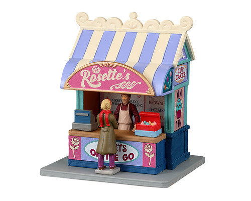 34121 - Rosette's Dessert Bar, Battery-Operated (3-Volt) - Lemax Table Pieces