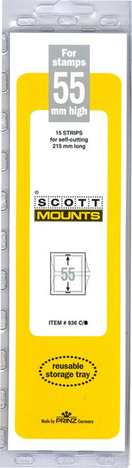 55 MM x 215 MM STRIP CLEAR MOUNT (15 MOUNTS)