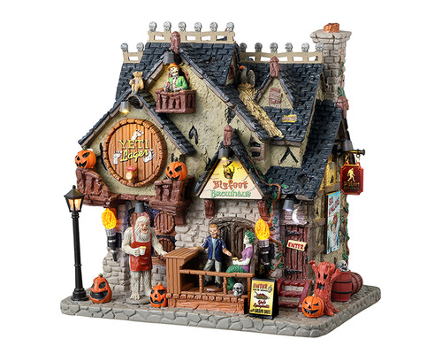 35006 - Bigfoot Brewhaus, Battery-Operated (4.5-Volt) - Lemax Spooky Town Houses