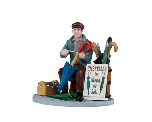 42323 - Umbrella Vendor - Lemax Christmas Village Figurines