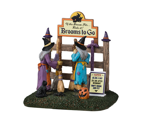 43702 - Brooms to Go - Lemax Spooky Town Accessories