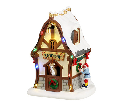 44333 - Donner's Den, AC Adaptable - Lemax Christmas Village Table Pieces