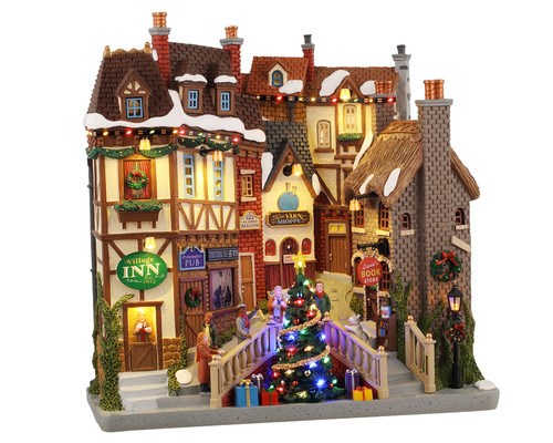 45225 - Oxfordshire Village, Battery-Operated (4.5-Volt) - Lemax Facades