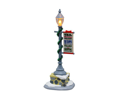 54464 - Vail Lamp Post, Battery-Operated (4.5-Volt) - Lemax Misc