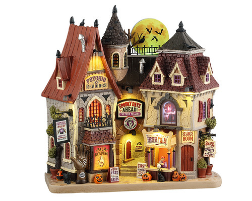 55297 - Spooky Days Ahead, Battery-Operated (4.5-Volt) - Lemax Spooky Town Houses