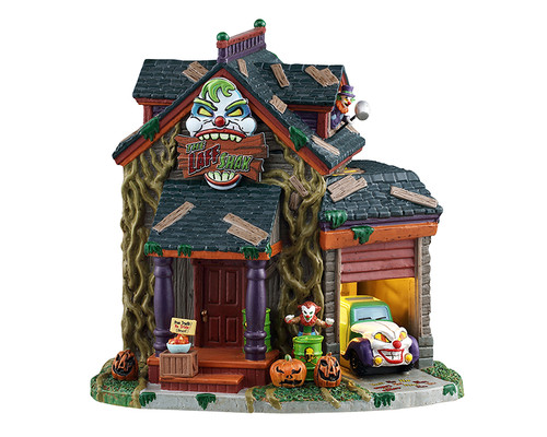 55305 - The Laff Shak - Lemax Spooky Town Houses shops shoppes stores businesess merchants