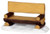 34617 - Log Bench  - Lemax Christmas Village Misc. Accessories