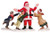 62252 -  Father Christmas!, Set of 3 - Lemax Christmas Village Figurines