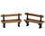 74235 - Double Seated Bench, Set of 2 - Lemax Misc. Accessories