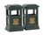 84386 - Green Trash Can, Set of 2 - Lemax Misc. Accessories