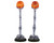 94490 - Lighted Lantern Bone Post, Set of 2, Battery-Operated (4.5-Volt) - Lemax Spooky Town Accessories